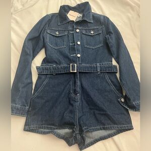 Superdown Destiny Denim Romper